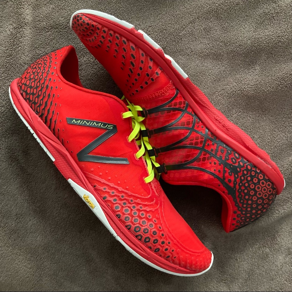 New Balance Minimus MR00RB2 Red Sneakers Size 14